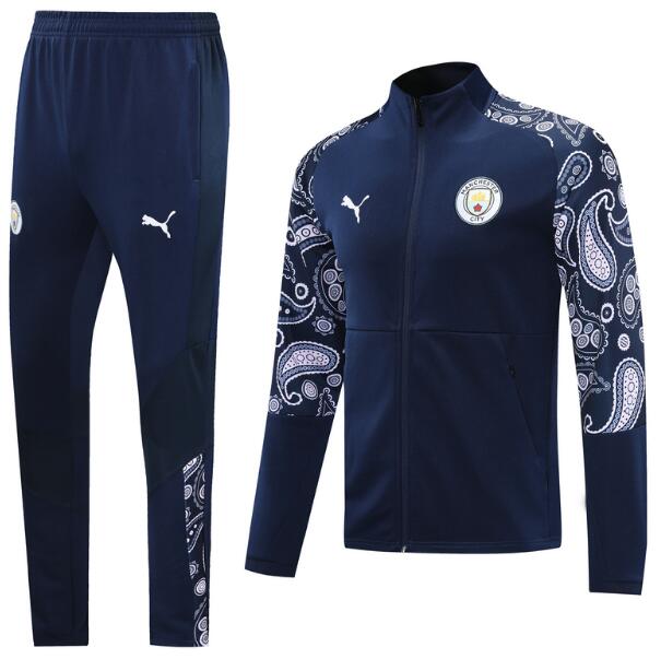 Manchester City Navy Training Suits Jacket with Pants 2020/21